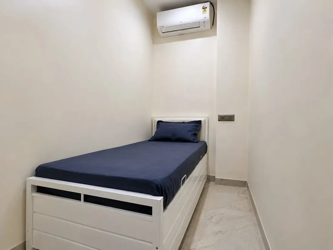 Private room at the men's PG in Goregaon West